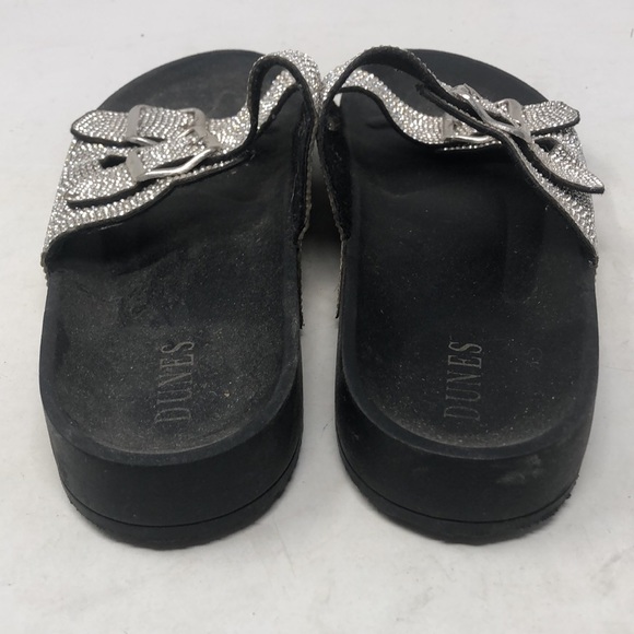 Dunes Two Strap Starlight Bling Crystal Sandals Slides - Picture 4 of 8